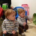 1 year old twin boys