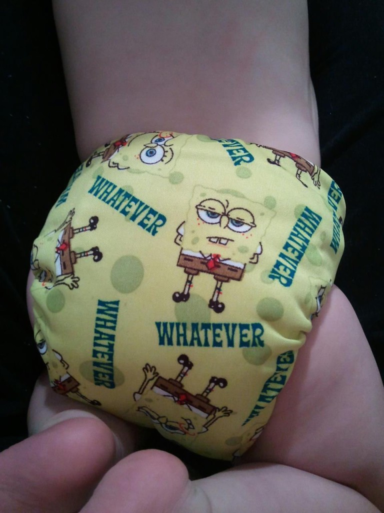 Spongebob cloth diaper
